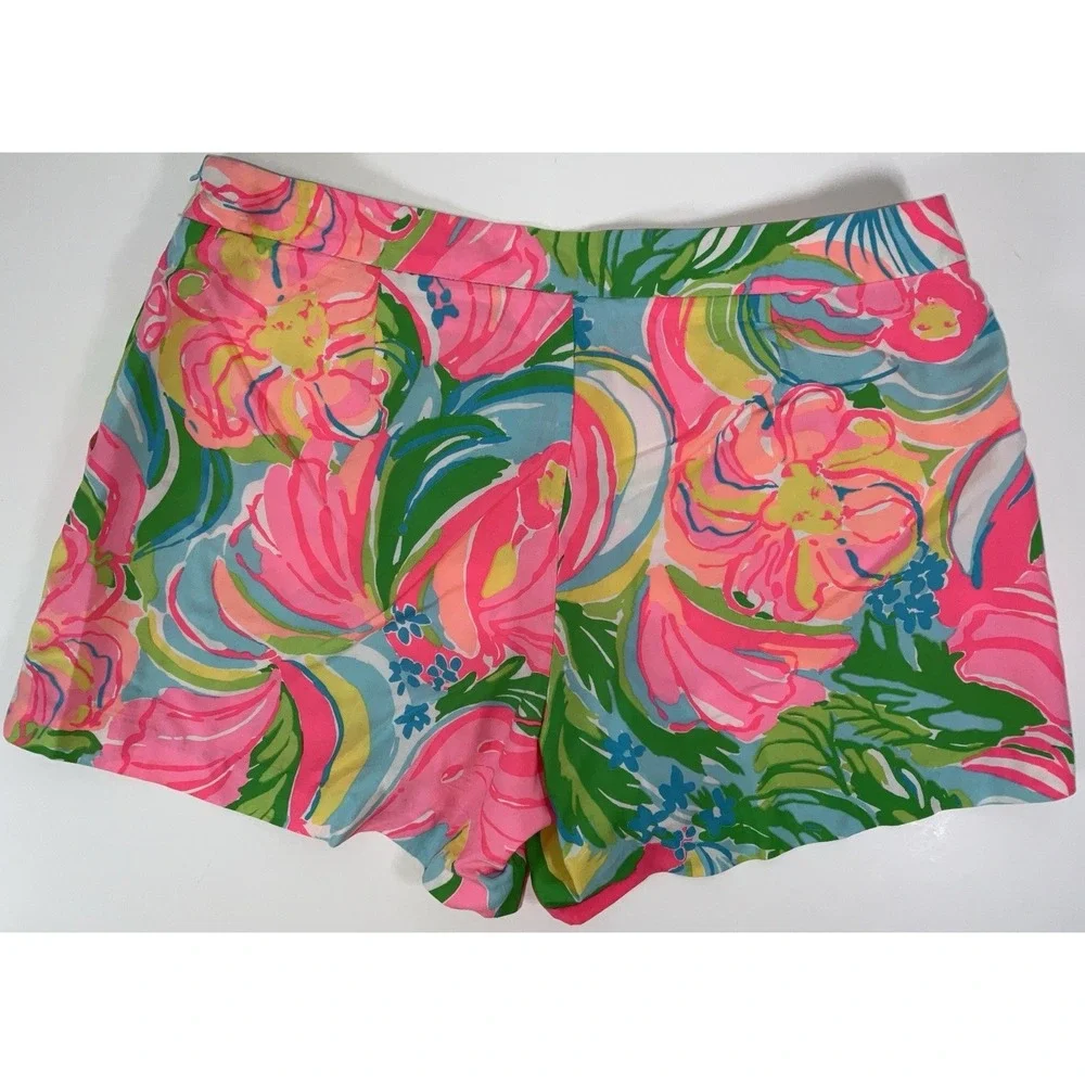 NWOT Women's Lilly Pulitzer Jeannie Shorts - So A Peeling Pink Green Blue‎ Sz 4